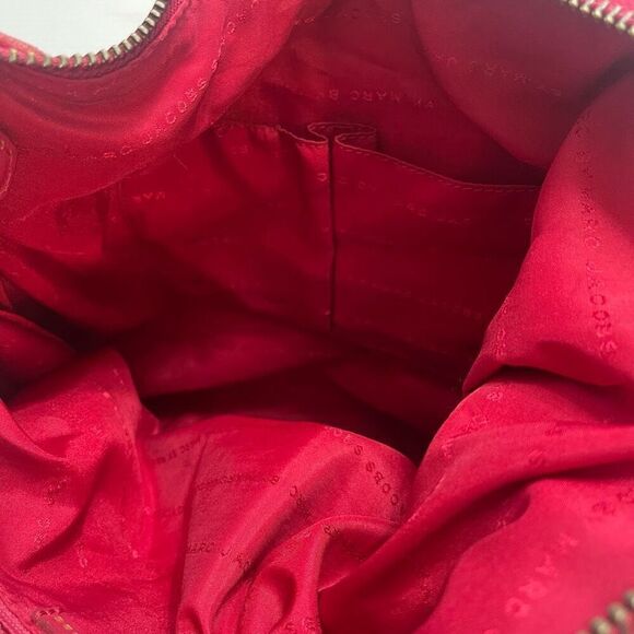 Marc By Marc Jacobs Red Washed Up Billy Hobo Bag Purse Handbag - Picture 11 of 14